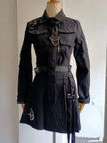 HWL Harajuku Streetwear Two-Piece Skirt Oversize 4XL Punk Chain Ribbon Skirts Women 2 Piece Suit For Female