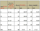 HWL Harajuku Streetwear Two-Piece Skirt Oversize 4XL Punk Chain Ribbon Skirts Women 2 Piece Suit For Female