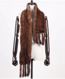 New Winter Women Warm Real Mink Fur Scarf Lady Fashion Genuine Real Mink Fur Muffler 100% Natural Real Knitted Mink Fur Scarves