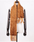 New Winter Women Warm Real Mink Fur Scarf Lady Fashion Genuine Real Mink Fur Muffler 100% Natural Real Knitted Mink Fur Scarves