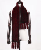 New Winter Women Warm Real Mink Fur Scarf Lady Fashion Genuine Real Mink Fur Muffler 100% Natural Real Knitted Mink Fur Scarves
