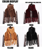 New Winter Women Warm Real Mink Fur Scarf Lady Fashion Genuine Real Mink Fur Muffler 100% Natural Real Knitted Mink Fur Scarves