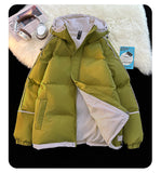 NASA Men's Hooded Short Autumn and Winter down Jacket