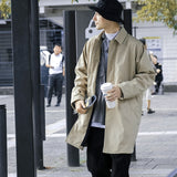 Vmcl Dual-Wear Mid Length Long Length Loose Profile Casual Trench Coat