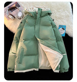 NASA Men's Hooded Short Autumn and Winter down Jacket