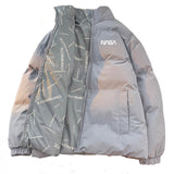 NASA Men's Double-Sided Cotton-Padded Jacket Trendy down Jacket