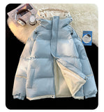 NASA Men's Hooded Short Autumn and Winter down Jacket