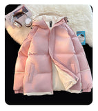 NASA Men's Hooded Short Autumn and Winter down Jacket