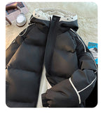 NASA Men's Hooded Short Autumn and Winter down Jacket