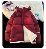 NASA Men's Hooded Short Autumn and Winter down Jacket