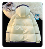 NASA Men's Hooded Short Autumn and Winter down Jacket