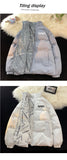 NASA Men's Double-Sided Cotton-Padded Jacket Trendy down Jacket