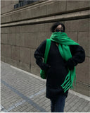 2025 Luxury Brand Cashmere Womens Scarf Winter Thick warm Solid Wraps Female Pashmina Long