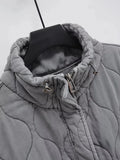 TRAFSHE Autumn Winter Women Jacket Standing Collar Light weight Sleeveless Cotton Coat Vest Women Pocket Coat Women Clothes