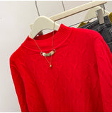 Autumn Pullover Sweater Women Geometric Fashion Casual Long Sleeve Ladies Sweaters