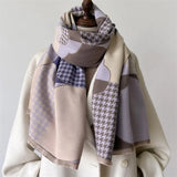 Winter Cashmere Women Scarf Female Luxury Brand Scarves Lady Long Bandana Fashion Shawl Wraps Foulard Poncho
