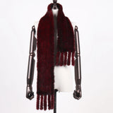 New Winter Women Warm Real Mink Fur Scarf Lady Fashion Genuine Real Mink Fur Muffler 100% Natural Real Knitted Mink Fur Scarves