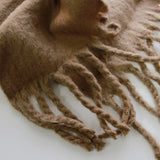 2025 Luxury Brand Cashmere Womens Scarf Winter Thick warm Solid Wraps Female Pashmina Long