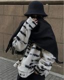2025 Luxury Brand Cashmere Womens Scarf Winter Thick warm Solid Wraps Female Pashmina Long