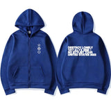Rapper Destroy Lonely Alyx Zipper Hoodie Men's Fashion Hoodies Men Hip Hop Style Zip Up Jacket Male Vintage Hooded Sweatshirt