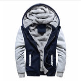 Winter Men Sweatshirts Fleece Thickened Warm Camouflage Cardigan Sweater Male Casual Hooded Jackets Men's Outdoor Sportswear