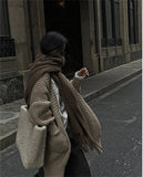 2025 Luxury Brand Cashmere Womens Scarf Winter Thick warm Solid Wraps Female Pashmina Long