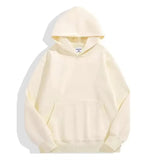 500GSM Heavy Weight Fashion Men's Hoodies New Autumn Winter Casual Thick Cotton Men's Top Solid Color Hoodies Sweatshirt Male