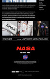 NASA Men's Double-Sided Cotton-Padded Jacket Trendy down Jacket