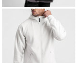 Gym Men's Hoodies Sweatshirts Hoodie Men Fitness Hooded Zipper Jacket  Hoody Man Casual Sweatshirt