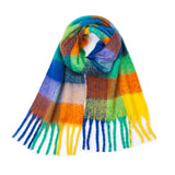 2025 Luxury Brand Cashmere Womens Scarf Winter Thick warm Solid Wraps Female Pashmina Long