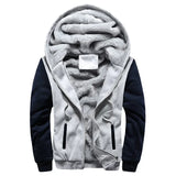 Winter Men Sweatshirts Fleece Thickened Warm Camouflage Cardigan Sweater Male Casual Hooded Jackets Men's Outdoor Sportswear