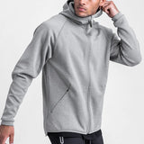Gym Men's Hoodies Sweatshirts Hoodie Men Fitness Hooded Zipper Jacket  Hoody Man Casual Sweatshirt