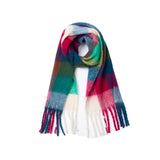 2025 Luxury Brand Cashmere Womens Scarf Winter Thick warm Solid Wraps Female Pashmina Long
