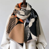 Winter Cashmere Women Scarf Female Luxury Brand Scarves Lady Long Bandana Fashion Shawl Wraps Foulard Poncho