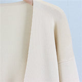 2025 New Fashionable Knitted Sweater Dress Set For Women Winter Stylish Sleeveless Long Sweater Dress Tops Two-piece Se