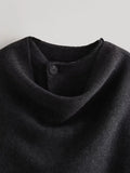 Winter Female Scarf Coat Long Sleeve Knitted Asymmetric Jackets For Women Streetwear Causal Women Coats