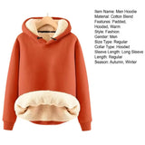 Fashion Men Sweatshirt Soft Loose Comfortable Men Winter Hoodie Top  Men Hooded Sweatshirt Cold-resistant