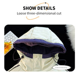 NASA Men's Hooded Short Autumn and Winter down Jacket