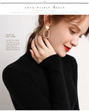 Women Turtleneck Sweater Knitted Soft Pullovers Cashmere Jumpers Basic Soft Sweaters For Women Winter