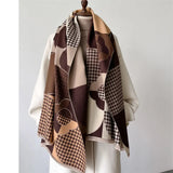 Winter Cashmere Women Scarf Female Luxury Brand Scarves Lady Long Bandana Fashion Shawl Wraps Foulard Poncho