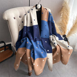 Autumn Winter Scarf Women Pashmina Shawls and Wraps Cashmere Blanket Warm Thick Stoles for Lady Outdoor Bufanda 2024 New Print