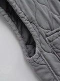 TRAFSHE Autumn Winter Women Jacket Standing Collar Light weight Sleeveless Cotton Coat Vest Women Pocket Coat Women Clothes