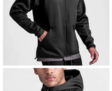 Gym Men's Hoodies Sweatshirts Hoodie Men Fitness Hooded Zipper Jacket  Hoody Man Casual Sweatshirt