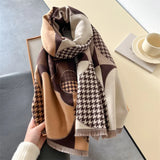 Winter Cashmere Women Scarf Female Luxury Brand Scarves Lady Long Bandana Fashion Shawl Wraps Foulard Poncho