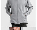 Gym Men's Hoodies Sweatshirts Hoodie Men Fitness Hooded Zipper Jacket  Hoody Man Casual Sweatshirt