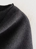 Winter Female Scarf Coat Long Sleeve Knitted Asymmetric Jackets For Women Streetwear Causal Women Coats