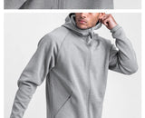 Gym Men's Hoodies Sweatshirts Hoodie Men Fitness Hooded Zipper Jacket  Hoody Man Casual Sweatshirt
