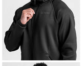 Gym Men's Hoodies Sweatshirts Hoodie Men Fitness Hooded Zipper Jacket  Hoody Man Casual Sweatshirt