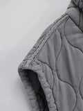 TRAFSHE Autumn Winter Women Jacket Standing Collar Light weight Sleeveless Cotton Coat Vest Women Pocket Coat Women Clothes