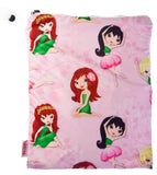Colorful Flower Girl Waterproof Bag